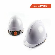프로식스 Pro6-투구형 안전모(자동) 일반 안전모 백색, 색상:백색
