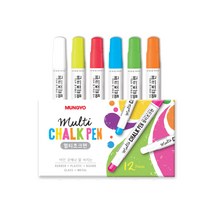 도도네 유리보드 마카 멀티 초크펜 6색 색상선택, 초크_옐로우