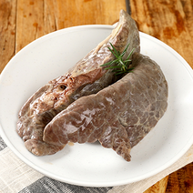 [쿠킹블럭] 국산돼지 삶은 돈허파 300g 돼지허파 돼지부속, 1팩