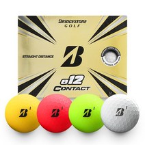스릭슨 브리지스톤 e12 CONTACT 3피스 골프공, ., e12 CONTACT 매트옐로우