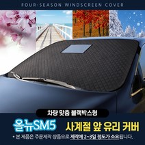 다이아코트 르노삼성 S07 올뉴SM5 방수코팅 사계절 맞춤형 앞유리커버 블랙박스형