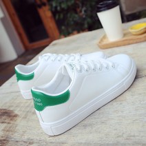 여성 화이트 운동화 캐주얼화 플랫슈즈 2.5cm