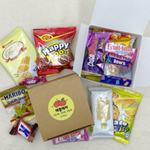 주주나라 학교 행사 시험 응원 단체간식 어린이집 유치원 생일답례품 구디백 상자포장 간식선물세트, 1개, 흰색상자