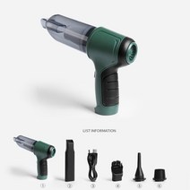 9000Pa 흡입 무선 자동차 진공 청소기 핸드 헬드 자동 가정 이중 사용 미니 습식 건식, Green