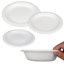 종이 밥그릇 일회용 앞접시 국그릇 밥 국 용기 접시 1회용기 일회용기, (220mm-접시)
