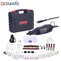 드릴척 홀커터 멀티 커터 goxawee 110v 220v 전동 공구 0.3-3.2mm 범용 척 앰프가있는 전기 미니 드릴 dremel 3000 4000용 실드 회전 공구, 1337-170, 우리를