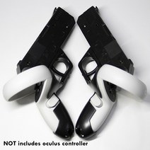 브이알 vr vr게임 vr폴트래커 vr게임기 3d게임 안경 가상현실meta oculus quest 2 gun stock 컨트롤러 용 향상된 fps 슈팅 105 105, 1쌍 블랙