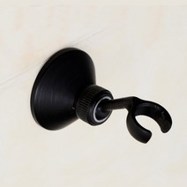 샤워기거치대 문어발 흡착 샤워기헤드 크롬과 블랙 도금 알루미늄 샤워 홀더 벽 마운트 손 브래킷, 04 Black