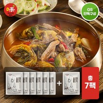 미스타셰프 사골우거지해장국 600g 6팩 + 1팩 추가 (총 7팩), 단품