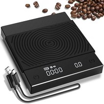 TIMEMORE 타임모어 베이직 프로 커피 스케일 타이머 0.1g 2kg, Basic+ Black, Basic+ Black
