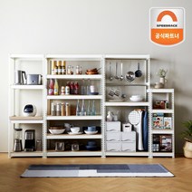 스피드랙 다용도선반 가로 1200mm 모음, 1200x400, 1200_4단, 화이트, 1개
