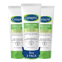 Cetaphil 바디 모이스처라이저 건성에서 악건성 민감성 피부를 위한 하이드레이팅 모이스처라이징 크림 NEW 20 oz 무향 논코메도제닉 번들거림 없음, 새로운  3oz 3 팩