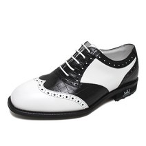 람다 바렌나 스파이크리스 남성 골프화 블랙화이트 VAR-M-4006-BLK-WH