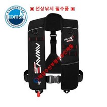 [티모] 가성비 어웨이브 구명조끼 팽창조끼 벨크로타입 (4종) 해양수산부 형식승인, 레드(골드)