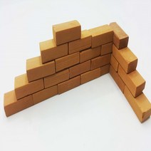 포레스 모형 벽돌 모음 테라리움 디오라마 건축모형 만들기 재료, 적색벽돌 20p