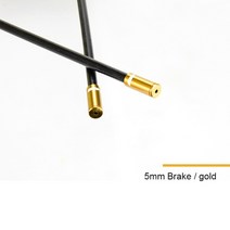 CNC 자전거 변속기 케이블 하우징 엔드 캡 브레이크 커버 엠티비 로드 바이크 시프트 범용 액세서리 10 피스, 5mm Brake-Gold