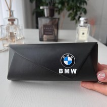 bmw 고급 선글라스 차량용 자동차 거치대 보관함 클립 케이스, BMW가죽블랙