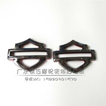 할리데이비슨 기름탱크 할리 3D 로고 오토바이튜닝용품 할리커스텀 연료탱크 엠블럼 cvo, 블랙+레드 바텀 2개