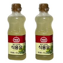 사조 해표 콩기름 식용유 500ml 4병 맑고 신선한 식용유 콩 100%, 4개
