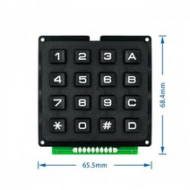 아두이노키트 프로그래밍 전자 아두이노 모듈 부품 4x4 4x3 매트릭스 어레이 12 16 키 44 43 arduino용 스위치 키패드 매트릭스 키보드 모듈, 16키