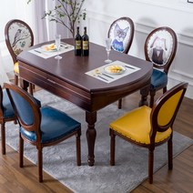 유럽풍 원목 의자 빈티지 카페 호텔 체어 엔틱 모던, 푸른 공작