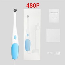 구강카메라 덴탈 카메라 구강 관리 셀프 치석 제거 1pcs camara 내시경 1080p hd 방수 검사 내시경 for iphone ipad andorid 6, 480p(파란색)