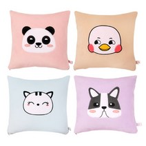 신나라-닷컴_토이웍스 캐릭터 사각 쿠션2 35x35cm 20종 원룸 쇼파 인테리어소품 베개 디자인 편한 안고자는 자동차_ tlsskfk, 신나라_닷컴-옵션_티벳여우_인디핑크