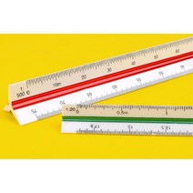 건축 제도용 도면용 삼각 스케일 자 제도용t자 t자, 1개, 15cm 고배율