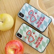 밍에르스튜디오 버츄얼 하트 카드케이스 갤럭시노트9:그린, 기종선택:갤럭시노트9 / 디자인선택:그린, 상세 설명 참조