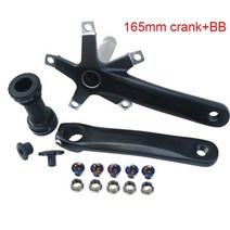 자전거크랭크 픽시크랭크 크랭크암 130bcd 44t152mm 165mm 170mm 789 속도 도로 자전거 크랭크 세트 자전거 크랭크 세트 크랭크 암 바텀 브래킷 자전거 부품, BB가 있는 165mm 크랭크