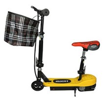 세발전기자전거 접이식 3륜 성인용 스쿠터 소형, 블랙 24V 10-20km 주행가능