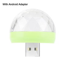 싸이키 RGB 무대 노래방 나이트클럽 조명 미니 usb led 디스코 다채로운 빛 작은 휴대용 led 마술 공 가족 파티를 전화태블릿노트북과 호환 가능, 초록, 아이폰
