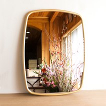 [서운아트] 동글사각 은경 빅 벽거울 4COLOR, 화이트