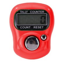 카운터기 미니 스티치 마커 및 행 손가락 카운터 LCD 전자 디지털 탈리 바느질 뜨개질 도구, Red 1pc