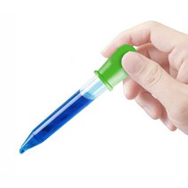 도매팜 플라스틱으로 만들어져 깨질 위험이 없는 휴대용 컬러 미니 스포이드 5ml 학교 화장품 소분, 그린, 5P
