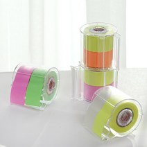 모모팝 메모롤 테이프 25mm X 2color 점착 메모지