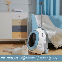 고양이 운반 배낭 small dogs 야외 여행 트롤리 케이스 애완 동물 다기능 캐리어 가방 강아지 새끼 고양이 럭셔리 공간 배낭, 스탠다드 에디션, 푸른
