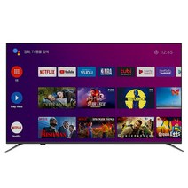 TNMTV 65인치 구글공식인증 스마트티비 UHD LED TV TNM-6500KS 1등급 구글캐스트/디즈니플러스/넷플릭스 유튜브, 벽걸이(브라켓포함)