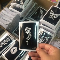 페인팅 스텐실 50 개/대 에어 브러시 문신 바디 아트 Mehendi 헤나 반짝이 그림
