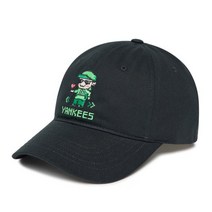 [국내매장판]MLB모자 PLAY 픽셀 언스트럭쳐 볼캡 NY Black 블랙 3ACPP012N-50BKS