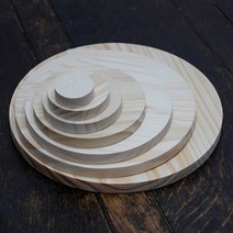 두께2cm 송목나무판 DIY목재원형판, 두께2cm×지름20cm