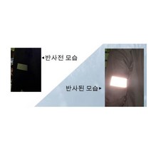 야간 작업 사고방지 의류봉제형 반사 천 안전표시용