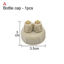 무소음기포기 4구기포기 어항기포기 이산화탄소 이탄확산기 mater reduce diy 수족관 co2 반응기 조절기 co2 시스템 키트 체크 밸브 물고기 탱크 식물 co2 74, 병뚜껑 1개