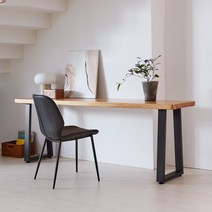 해찬솔 삼나무 통원목 멀티 다용도 테이블 2000-ap w500/원목테이블/사이드테이블/카페테이블, 브라운(삼나무색)