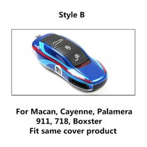 포르쉐 카이엔 파나메라 971 911 9YA 718 마칸 카맨 박스터 키리스 원격 케이스 키케이스 커버, Style B