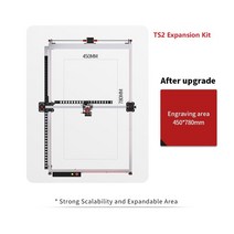 레이저각인기 twotress ts2 레이저 조각기 영역 확장 키트 450x780mm cnc 레이저 조각 기계 업그레이드 diy 알루미늄 프로파일 프레임