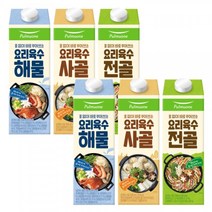 풀무원 요리육수 6개 골라담기(사골/전골/해물), 요리육수 해물x2_요리육수 전골x2 | 요리육수 전골x