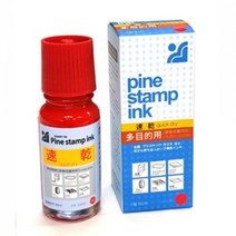 에스엠프린팅 PINE 속건(불변)잉크 적색 50ml 금속 플라스틱 유리 고무 나무 비닐 리필잉크