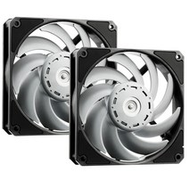 XPG VENTO PRO 120 PWM 케이스 팬 12cm 120mm 2개 세트 [ NIDEC제 Gentle Typhoon 베이스 최대 28dBA 2150rpm ] VENTOPRO120PWM-DS