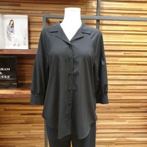 프로그램 볼륨 소매 턱 주름 블라우스 P203B042